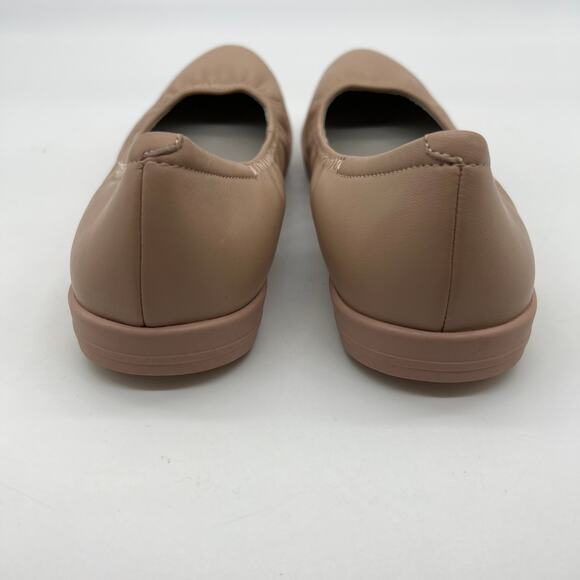 Lori Goldstein Collection Slip On Leather Flat Size 7 M with Elastic Blush - Picture 4 of 8